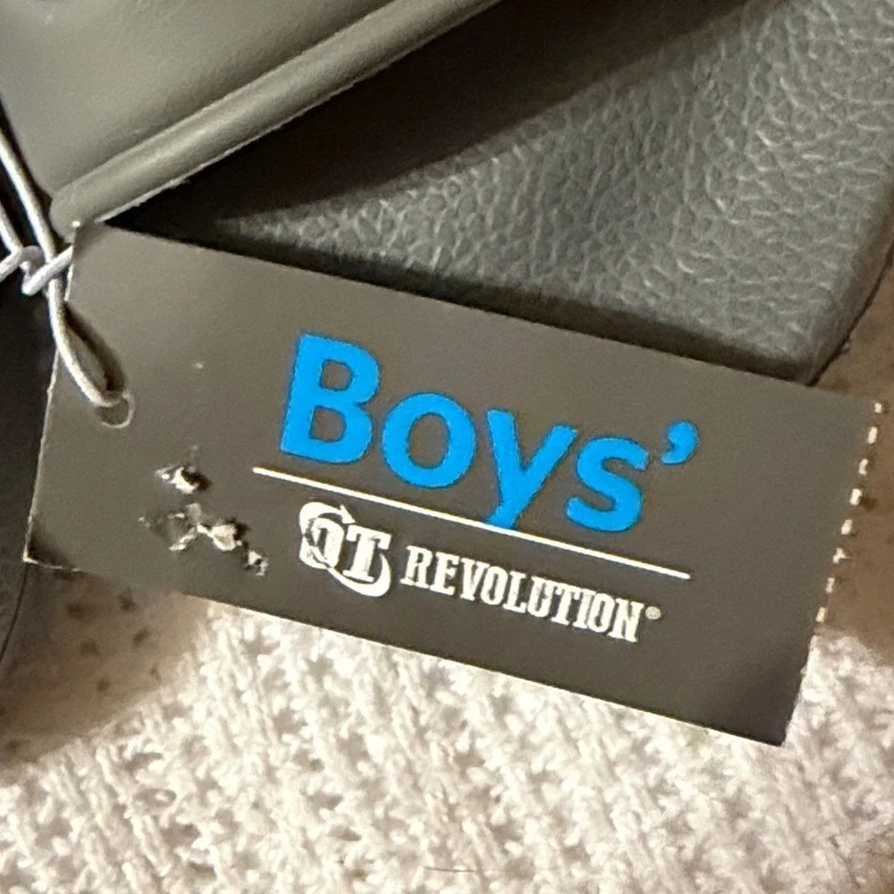 OT Revolution Boys Game On Gaming Slide Sandals Gray Size S 11-12 NEW